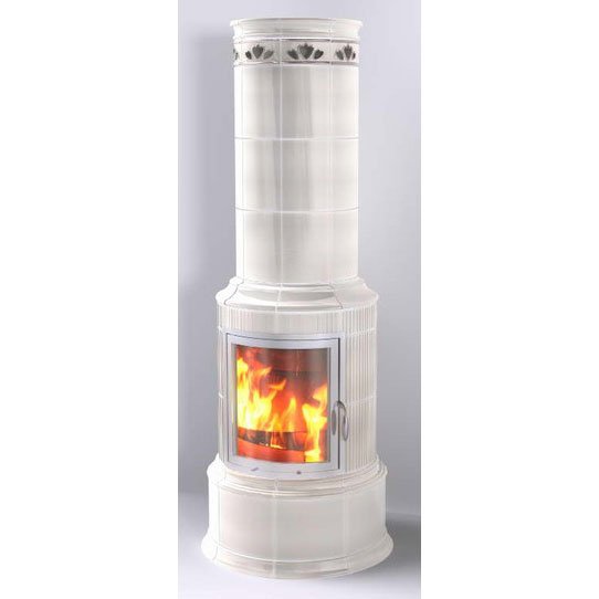 Фото BELLA ROSA KLASSIK 3 ECOPLUS, CREME-WEISS 118, РАМКА ХРОМ Печи HARK (Германия) heatsystems.ru