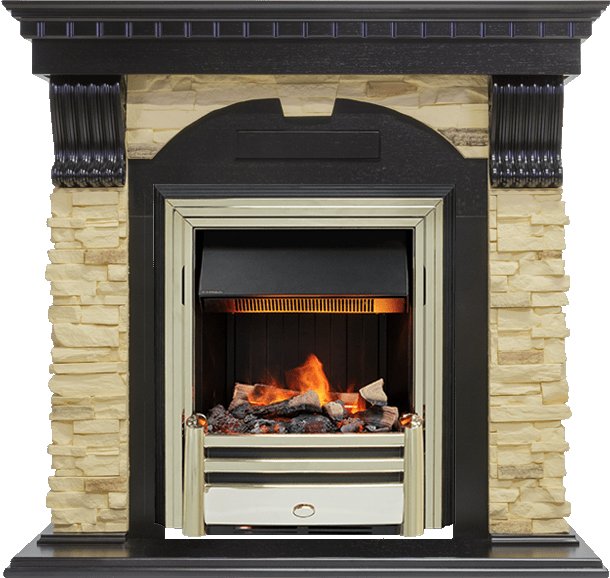 Фото Каминокомплект Dublin - Венге / Сланец с очагом Cavendish Каминокомплекты из камня DIMPLEX heatsystems.ru