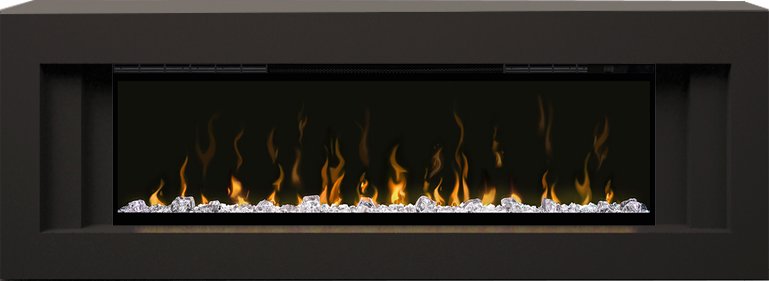 Фото Каминокомплект Line - Черный с очагом Ignite XLF50 Линейные каминокомплекты DIMPLEX heatsystems.ru