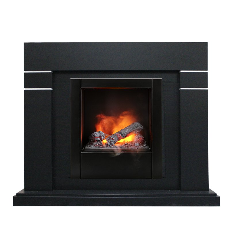 Изображение DIMPLEX heatsystems.ru Фото Каминокомплект Lindos - Черный с очагом Engine 56-400 Деревянные каминокомплекты DIMPLEX heatsystems.ru