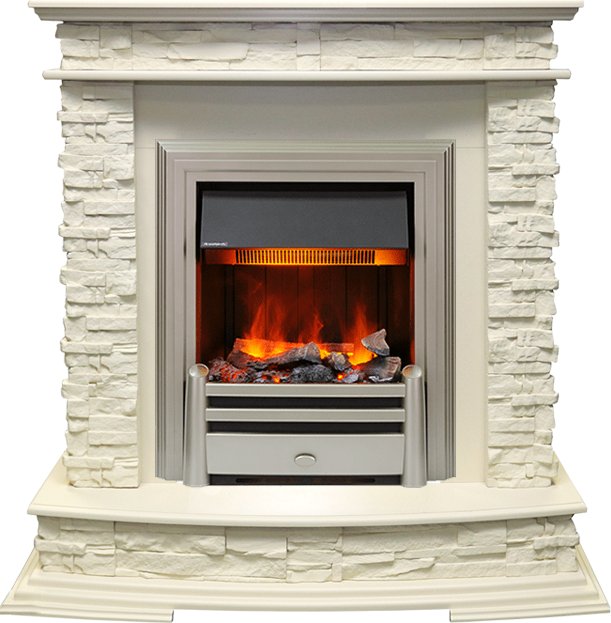 Фото Каминокомплект Luzern - Слоновая кость с очагом Chesford Каминокомплекты из камня DIMPLEX heatsystems.ru