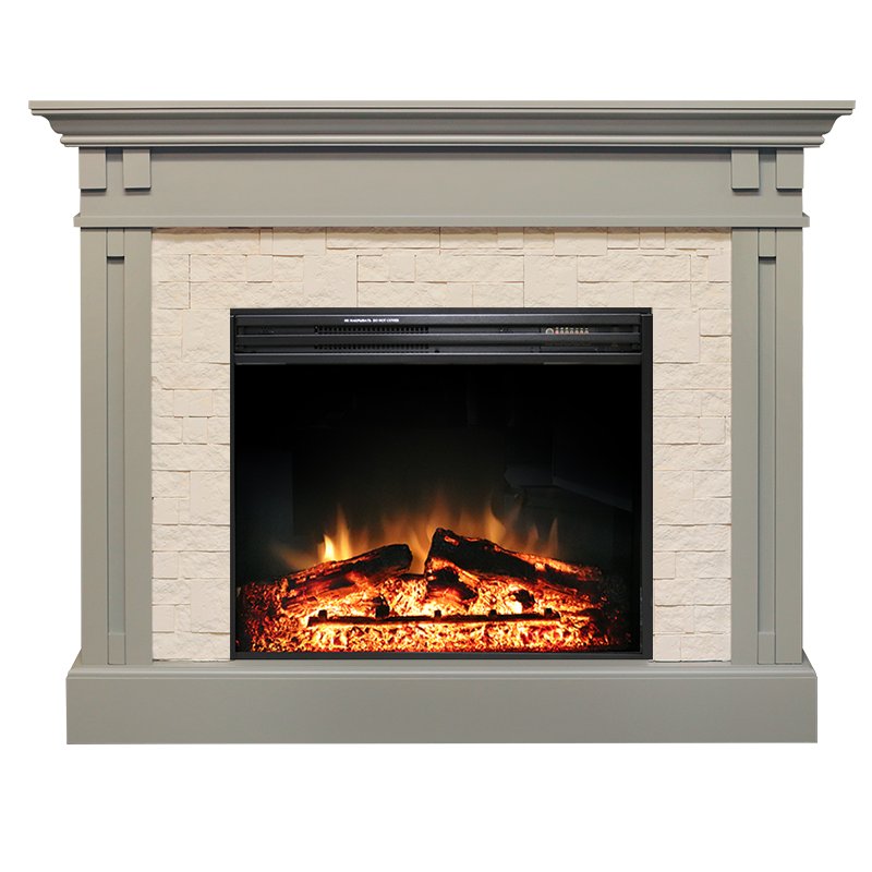 Фото Каминокомплект Cambridge - Umbra Grey с очагом Jupiter FX New Каминокомплекты из камня ROYAL FLAME heatsystems.ru