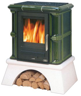 Фото Bavaria (сельский цоколь, чугунная вставка) Кафельные печи ABX heatsystems.ru