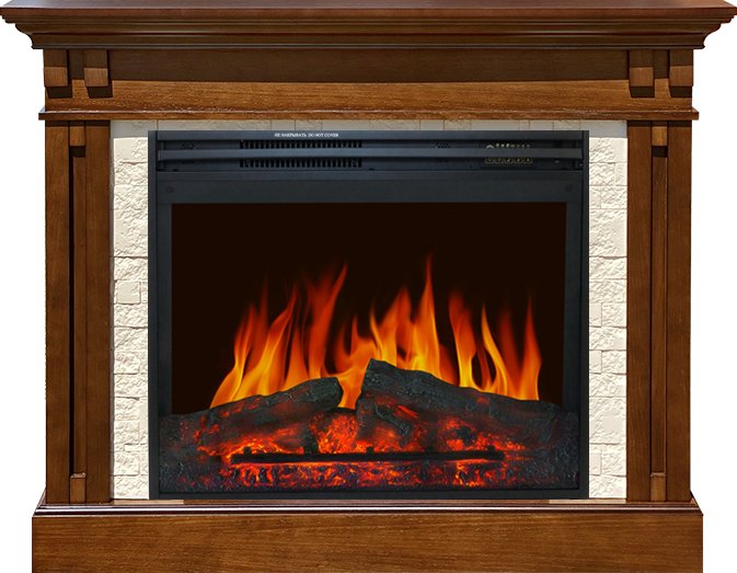 Фото Каминокомплект Cambridge - Темный дуб с очагом Jupiter FX New Линейные очаги ROYAL FLAME heatsystems.ru