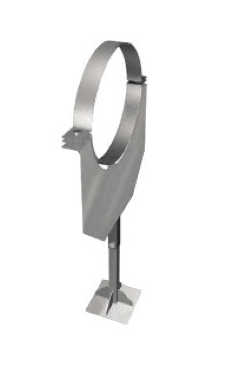 Фото Консоль напольная Дымоход Вулкан одностенный круглого сечения heatsystems.ru