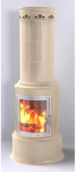 Фото BELLA ROSA KLASSIK 3 ECOPLUS, CASHMERE 498, РАМКА ХРОМ Печи HARK (Германия) heatsystems.ru