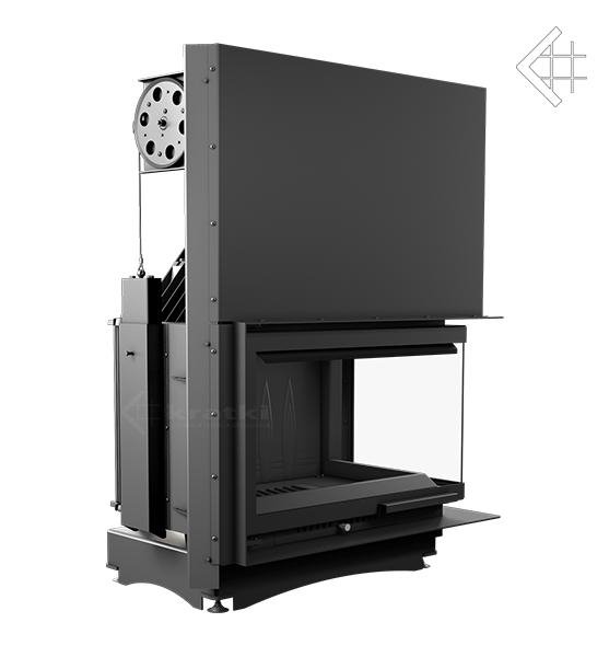 Фото Oliwia/P/BS/G(угловое стекло справа,гильотина) Топки KRATKI (Польша) heatsystems.ru