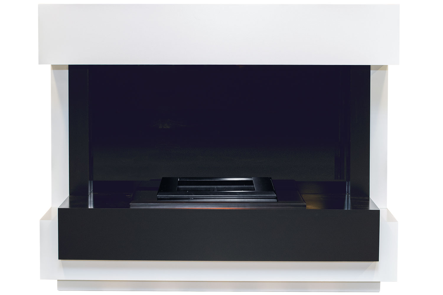 Фото Портал Cube - Белый с черным Деревянные порталы DIMPLEX heatsystems.ru