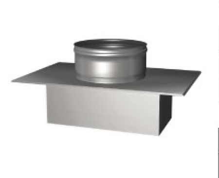 Фото Переходник с кирпичной кладки на трубу без переходной части Дымоход Вулкан одностенный круглого сечения heatsystems.ru