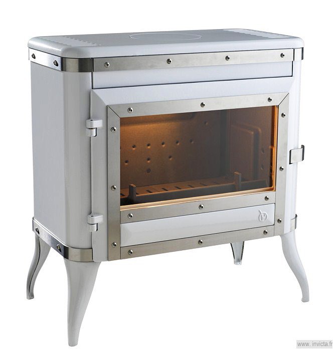 Фото TENNESSEE БЕЛАЯ ЭМАЛЬ Печи INVICTA (Франция) heatsystems.ru