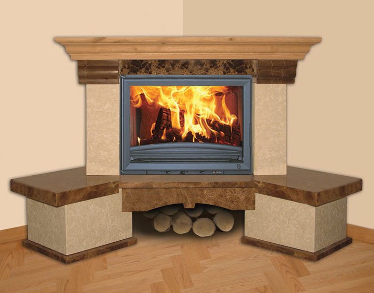 Фото Capri (угловая) Камины BELLA ITALIA (Польша) heatsystems.ru