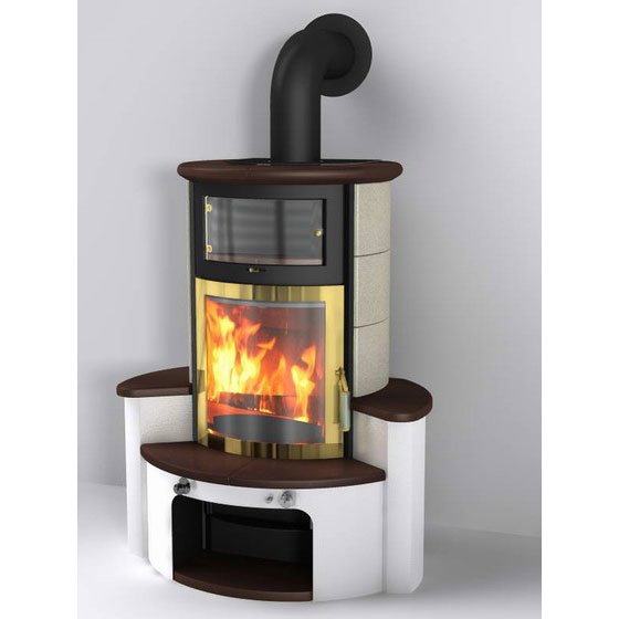 Фото 63 GT ECOPLUS, JOLA-BRAUN/STONE 245, РАМКА ЗОЛОТО Печи HARK (Германия) heatsystems.ru