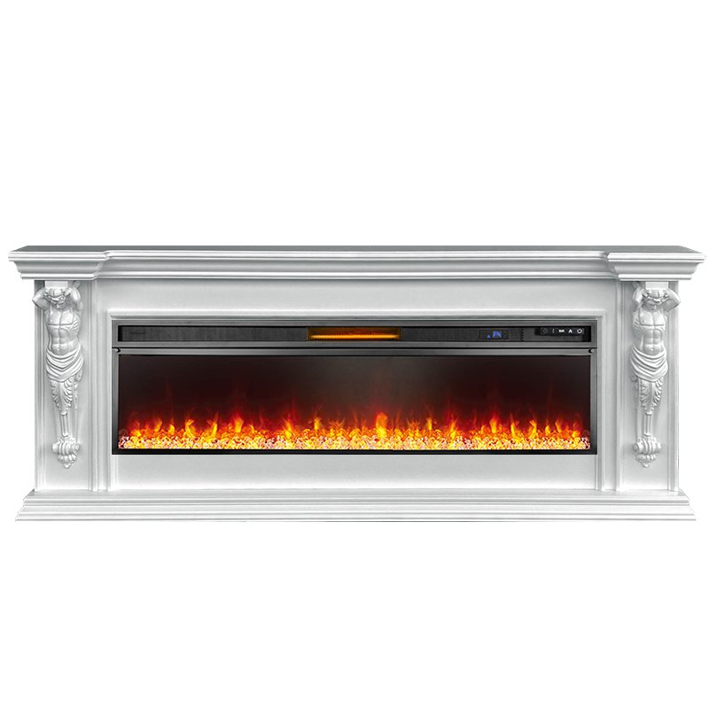 Фото Каминокомплект Sparta 60 - Белый с очагом Vision 60 LED Линейные каминокомплекты ROYAL FLAME heatsystems.ru
