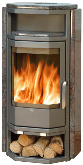 Фото Kiruna 6 (гранит парадизо) Печи-камины ABX heatsystems.ru