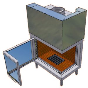 Фото FH 1200 VLD VP Топки AXIS (Франция) heatsystems.ru