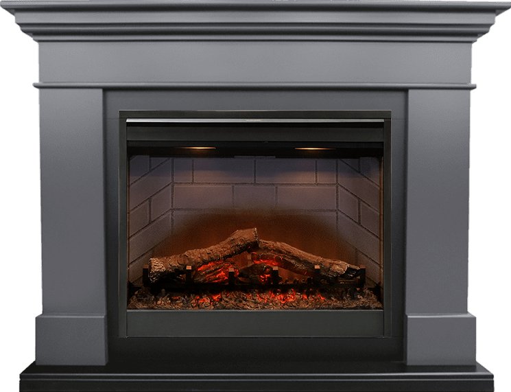 Изображение DIMPLEX heatsystems.ru Фото Каминокомплект California Graphite Gray - Серый графит с очагом Symphony 26'' DF2608-INT Деревянные каминокомплекты DIMPLEX heatsystems.ru