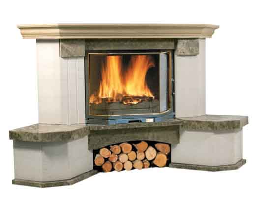 Фото Dijon (угловая) Камины BELLA ITALIA (Польша) heatsystems.ru