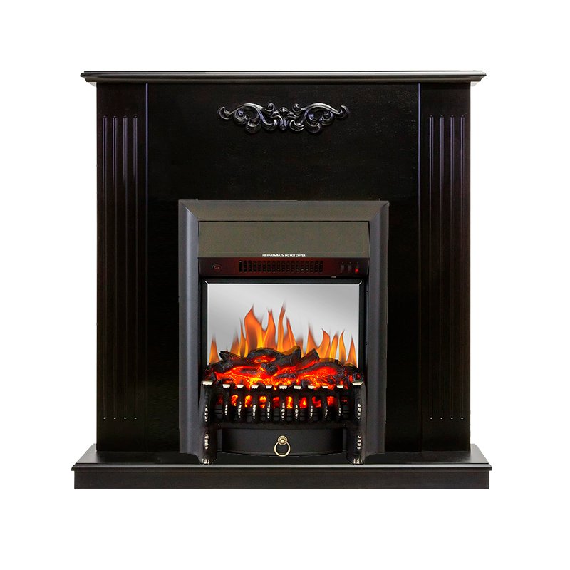 ФОТО Каминокомплект Lumsden - Венге с очагом Fobos FX M Black heatsystems.ru