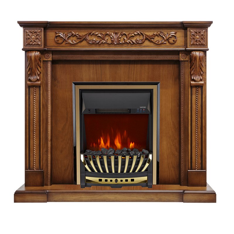 ФОТО Каминокомплект Neapol - Дуб антик с очагом Aspen Gold heatsystems.ru