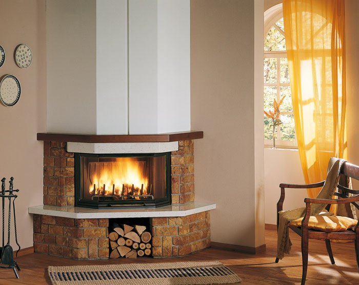 Фото Cordoba (угловой диагональный) Камины PALAZZETTI (Италия) heatsystems.ru