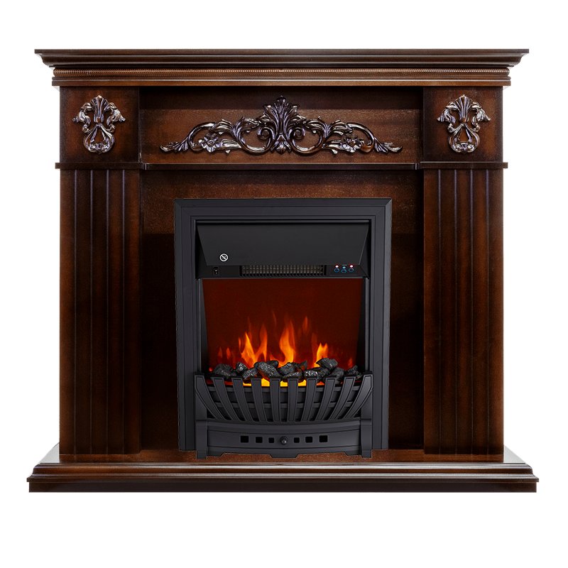 ФОТО Каминокомплект Provence - Коньяк с очагом Aspen Black heatsystems.ru