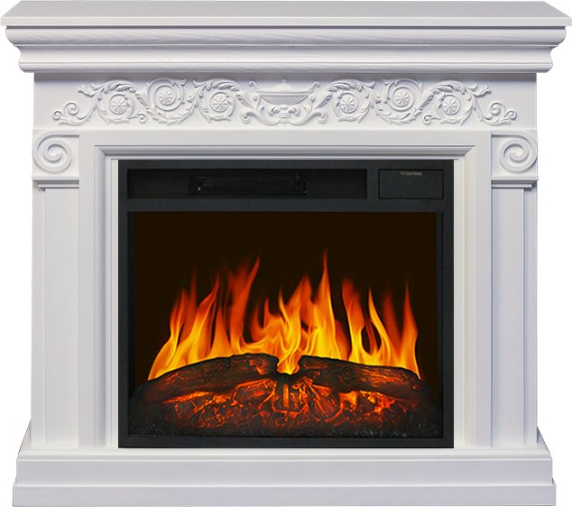 Фото Каминокомплект Athena - Белый с очагом Vision 23 LED FX Линейные очаги ROYAL FLAME heatsystems.ru