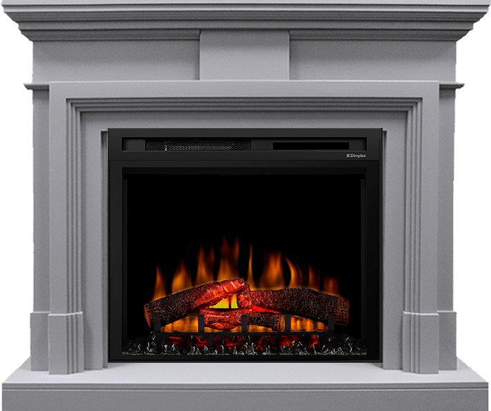 Фото Каминокомплект Coventry Gray - Серый с очагом XHD28L-INT Деревянные каминокомплекты DIMPLEX heatsystems.ru