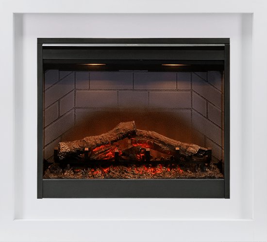 Фото Каминокомплект Bronx - Белый с очагом Symphony 26'' DF2608-INT Деревянные каминокомплекты DIMPLEX heatsystems.ru