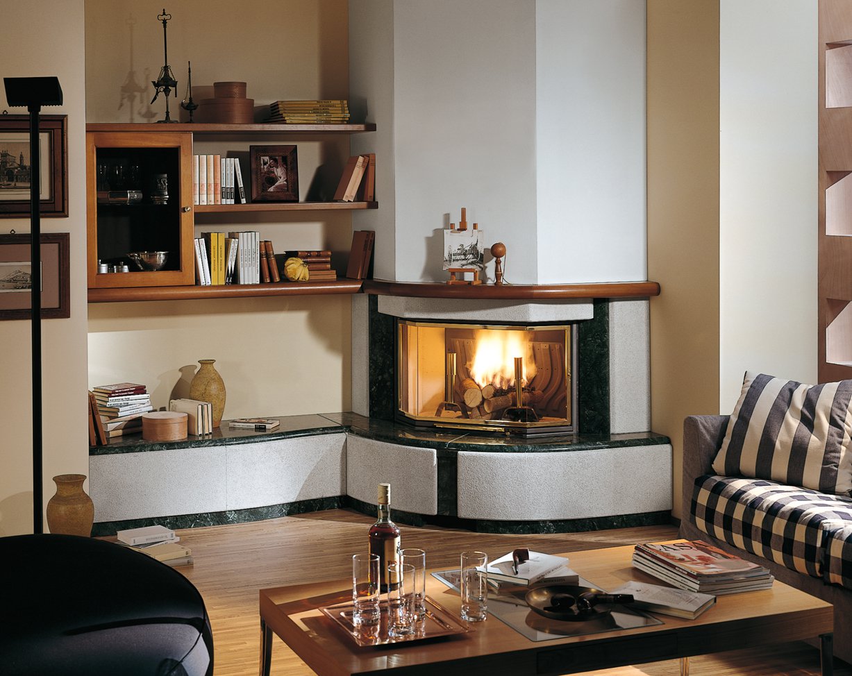 Фото Sestri (угловой) Камины PALAZZETTI (Италия) heatsystems.ru