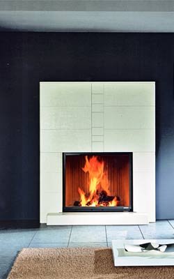 Фото Dromond stonelite bianco Камины EDILKAMIN (Италия) heatsystems.ru
