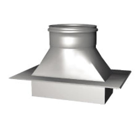 Фото Переходник с кирпичной кладки на трубу с переходной частью Дымоход Вулкан одностенный круглого сечения heatsystems.ru