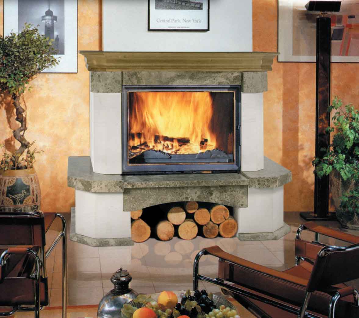 Фото Dijon (пристенная) Камины BELLA ITALIA (Польша) heatsystems.ru