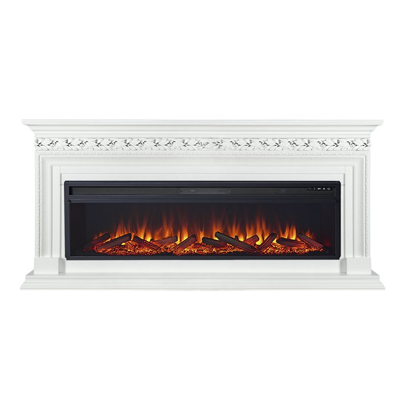Фото Каминокомплект Valletta 60 - Белый с очагом Vision 60 LOG LED Линейные каминокомплекты ROYAL FLAME heatsystems.ru