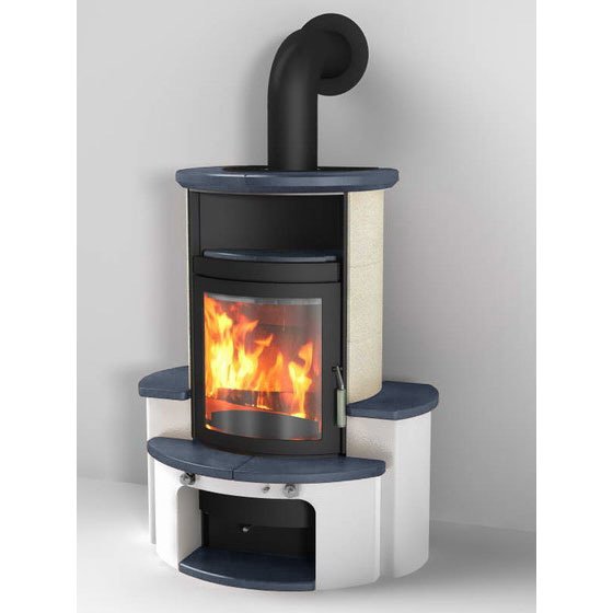 Фото 34 GT, JEANSBLAU/GUARZ-WEIB 155/430, ЧЕРНАЯ РАМКА Печи HARK (Германия) heatsystems.ru