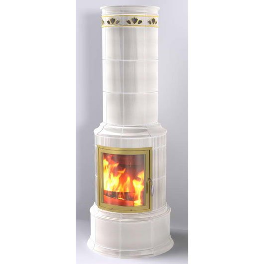 Фото BELLA ROSA KLASSIK 3 ECOPLUS, CREME-WEISS 118, РАМКА ЗОЛОТО + ОБВОДКА Печи HARK (Германия) heatsystems.ru