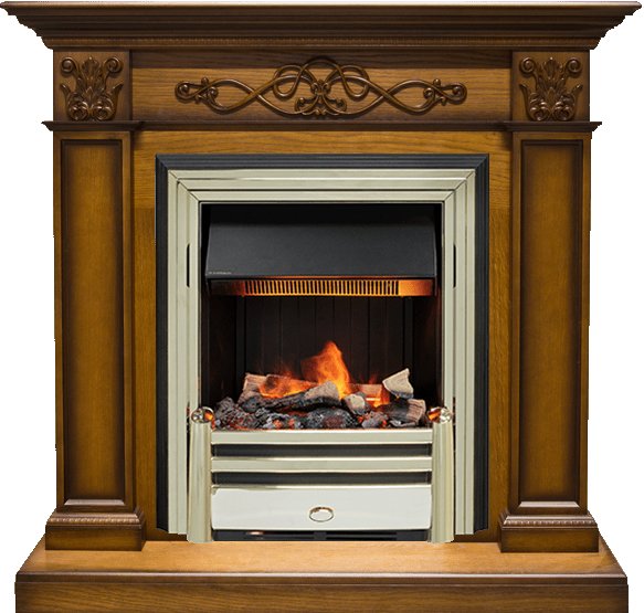 Изображение DIMPLEX heatsystems.ru Фото Каминокомплект Verona - Дуб антик с очагом Cavendish Деревянные каминокомплекты DIMPLEX heatsystems.ru
