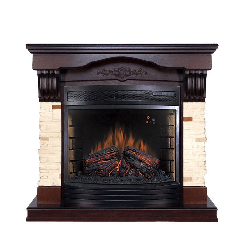 Изображение ROYAL FLAME heatsystems.ru Фото Каминокомплект Malta - Темный дуб с очагом Dioramic 28 LED FX Каминокомплекты из камня ROYAL FLAME heatsystems.ru