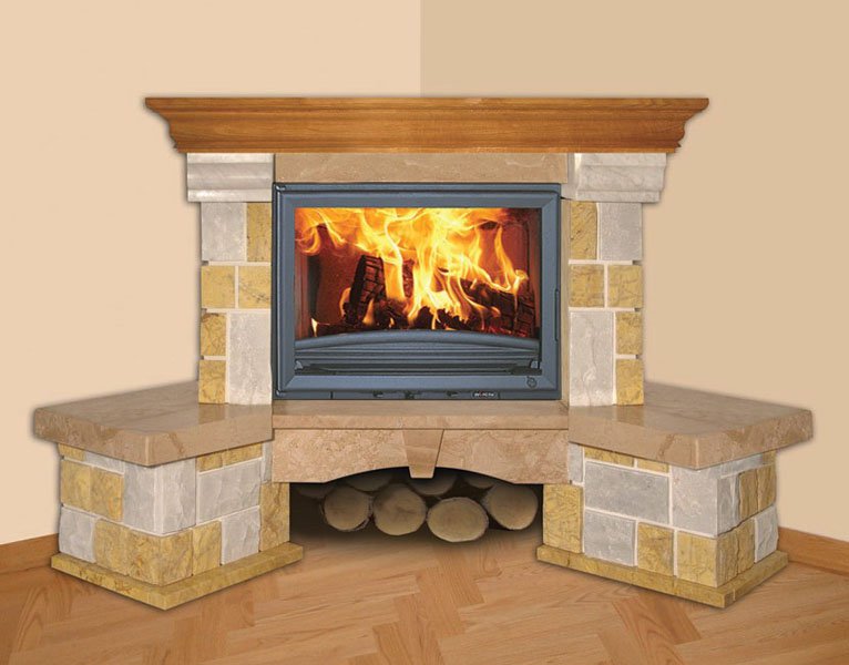 Фото Consul (угловая) Камины BELLA ITALIA (Польша) heatsystems.ru