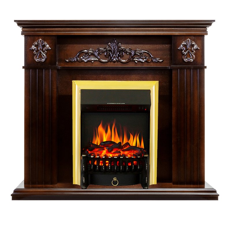 ФОТО Каминокомплект Provence - Коньяк с очагом Fobos FX Brass heatsystems.ru
