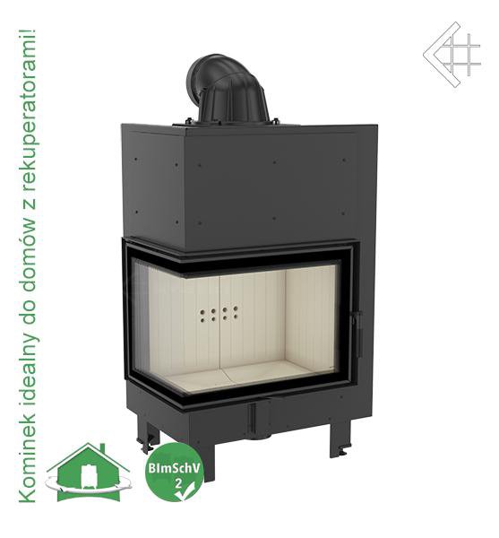 Фото MBZ/P/BS (угловое стекло справа) Топки KRATKI (Польша) heatsystems.ru