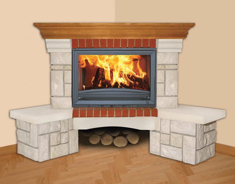Фото Stella (угловая) Камины BELLA ITALIA (Польша) heatsystems.ru