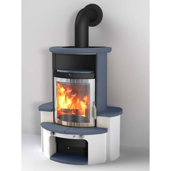 Фото 34 GT ECOPLUS, JEANSBLAU 155, РАМКА ХРОМ Печи HARK (Германия) heatsystems.ru