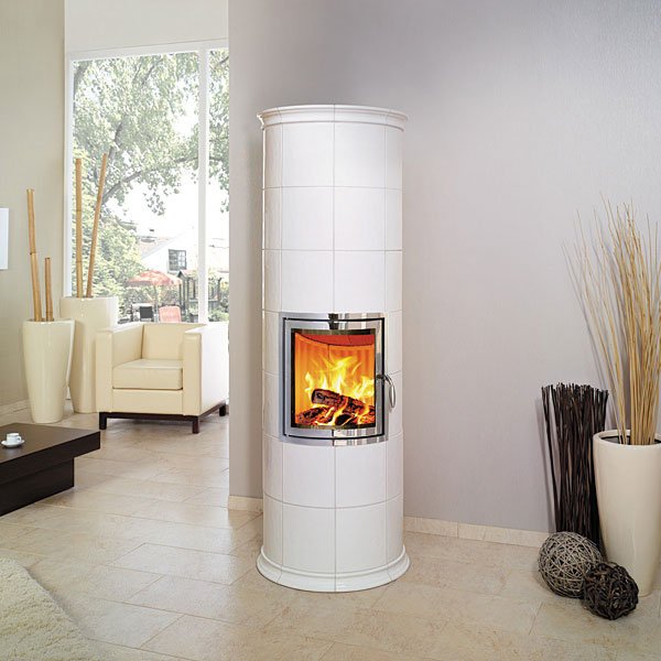 Фото BELLA ROSA 5 ECOPLUS, CREME-WEISS, РАМКА ХРОМ Печи HARK (Германия) heatsystems.ru
