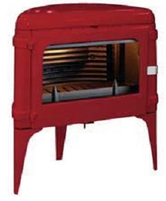 Фото LUNA ЭМАЛЬ КРАСНАЯ Печи INVICTA (Франция) heatsystems.ru
