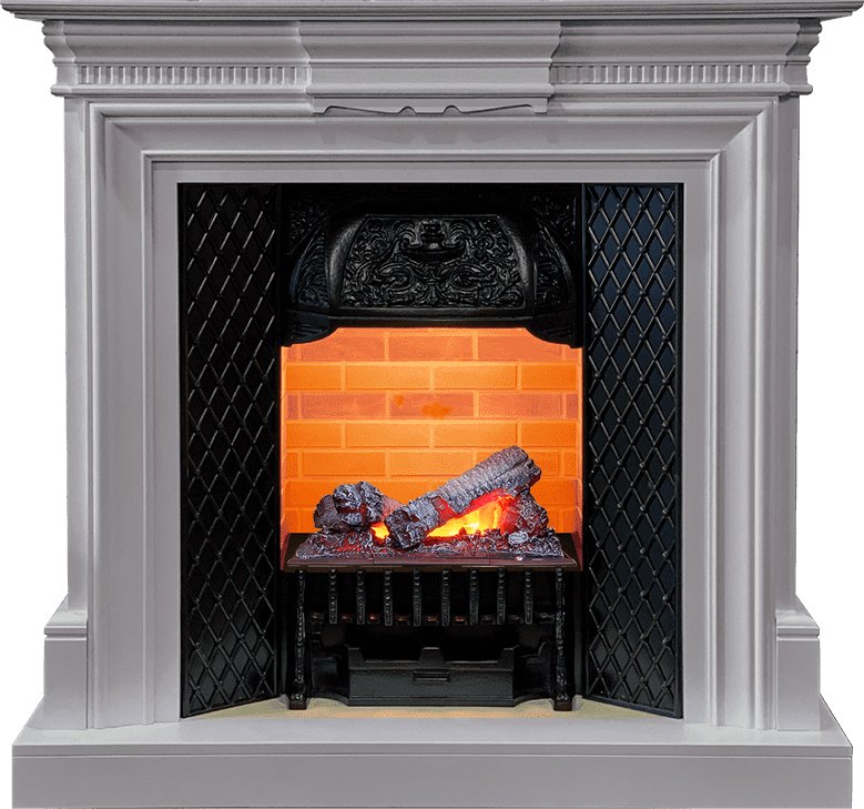 Фото Каминокомплект Chelsea - Grey (Ширина 1080 см) с очагом Cassette 400 NH Линейные очаги ROYAL FLAME heatsystems.ru