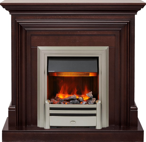 Фото Каминокомплект Bradford - Темный дуб с очагом Chesford Линейные очаги ROYAL FLAME heatsystems.ru
