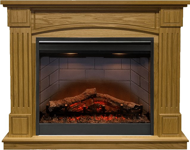 Фото Каминокомплект Boston - Дуб с очагом Symphony 26'' DF2608-INT Деревянные каминокомплекты DIMPLEX heatsystems.ru