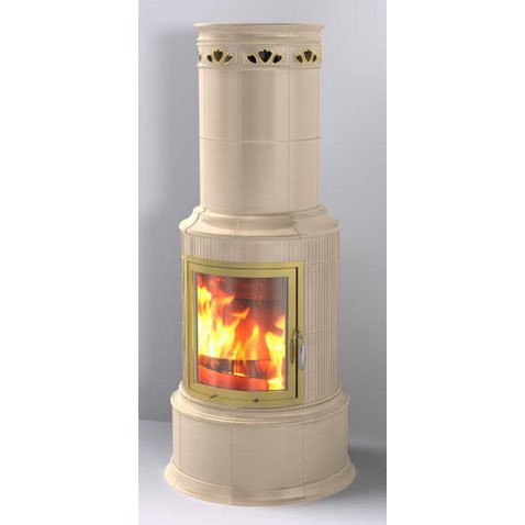 Фото BELLA ROSA KLASSIK 2 ECOPLUS, CASHMERE, РАМКА ЗОЛОТО Печи HARK (Германия) heatsystems.ru