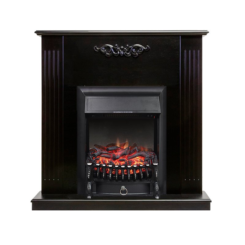ФОТО Каминокомплект Lumsden - Венге с очагом Fobos FX Black heatsystems.ru