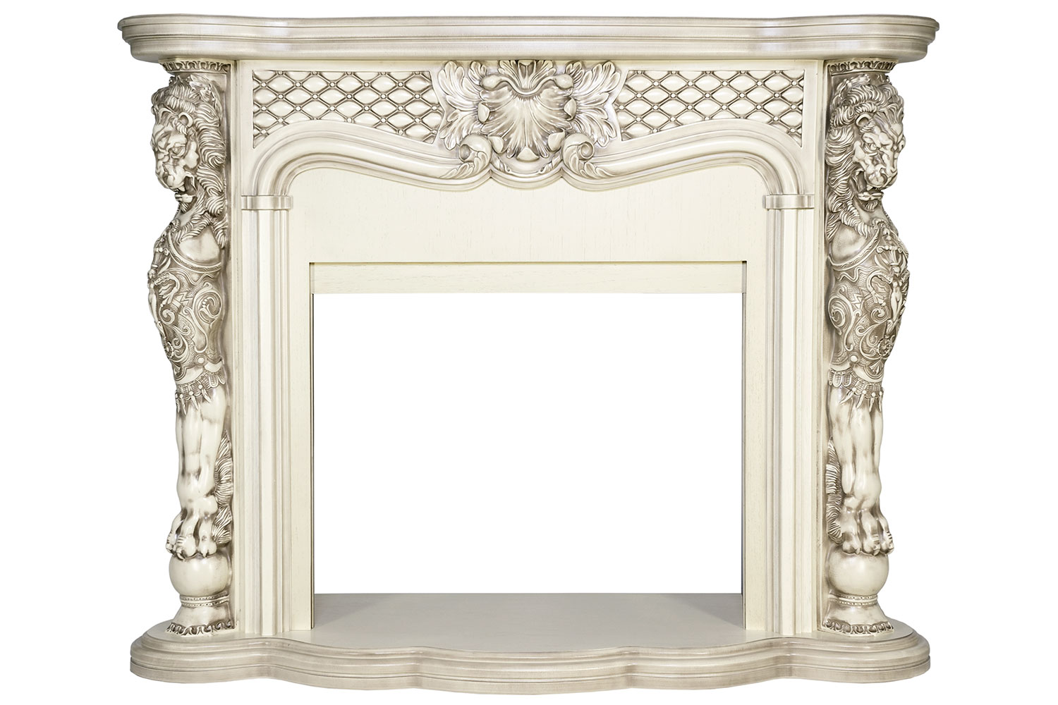 Фото Портал Castle - Слоновая кость с патиной Деревянные порталы ROYAL FLAME heatsystems.ru